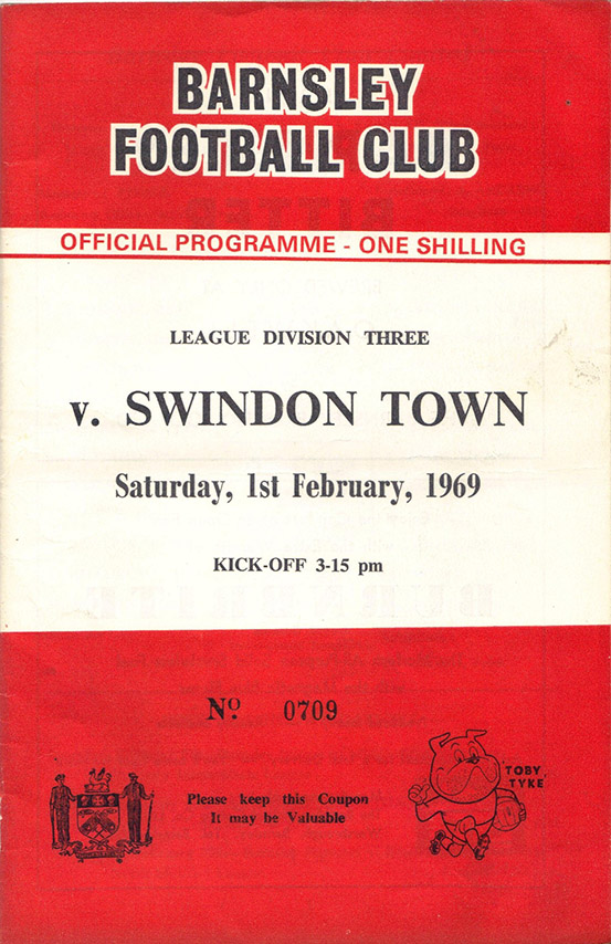 <b>Saturday, February 1, 1969</b><br />vs. Barnsley (Away)